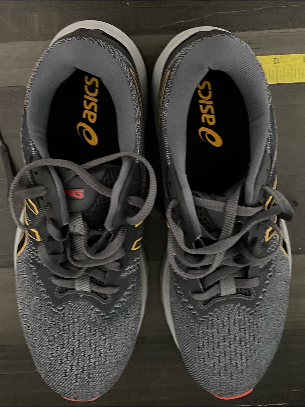 Asics Men’s Dark Gray Athletic Running Shoes